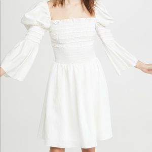 O.p.t. Luann dress. Size Medium. NWT! Never worn. Cream. Fully lined.